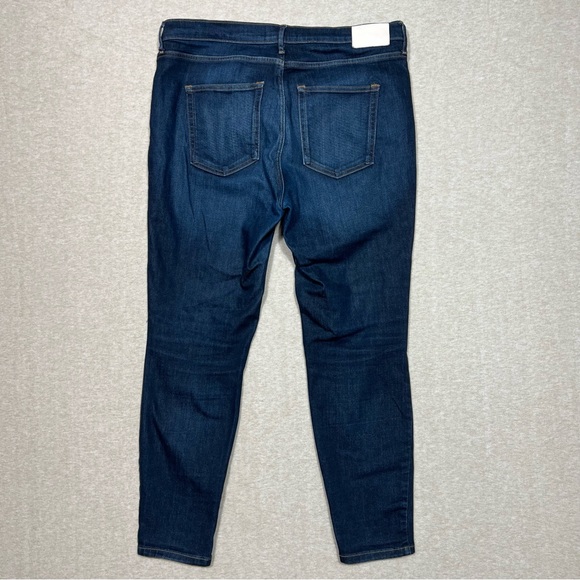 Everlane mid rise skinny jeans dark wash denim womens Sz.33 - Picture 2 of 6